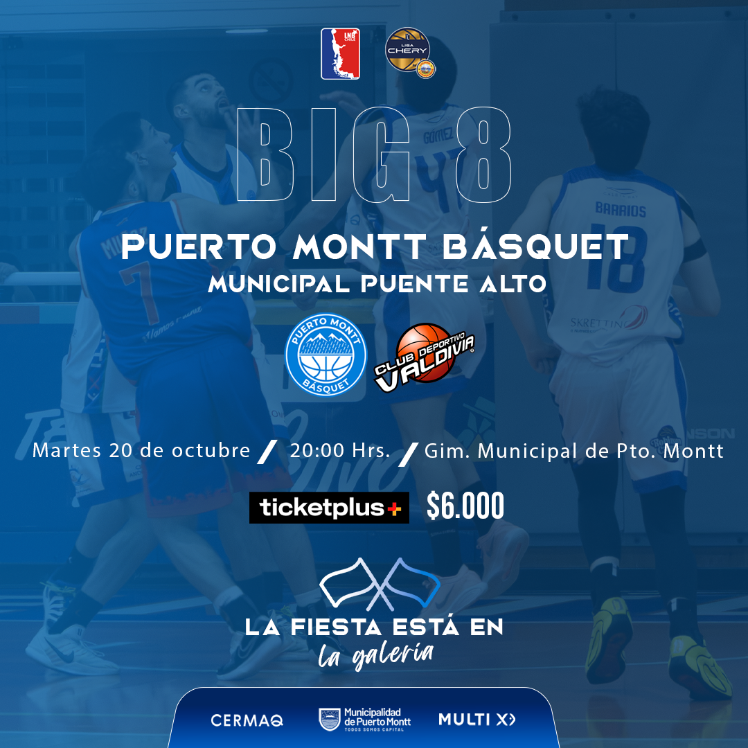 PUERTO MONTT BASQUET VS CD VALDIVIA LIGA CHERY BY CECINAS LLANQUIHUE