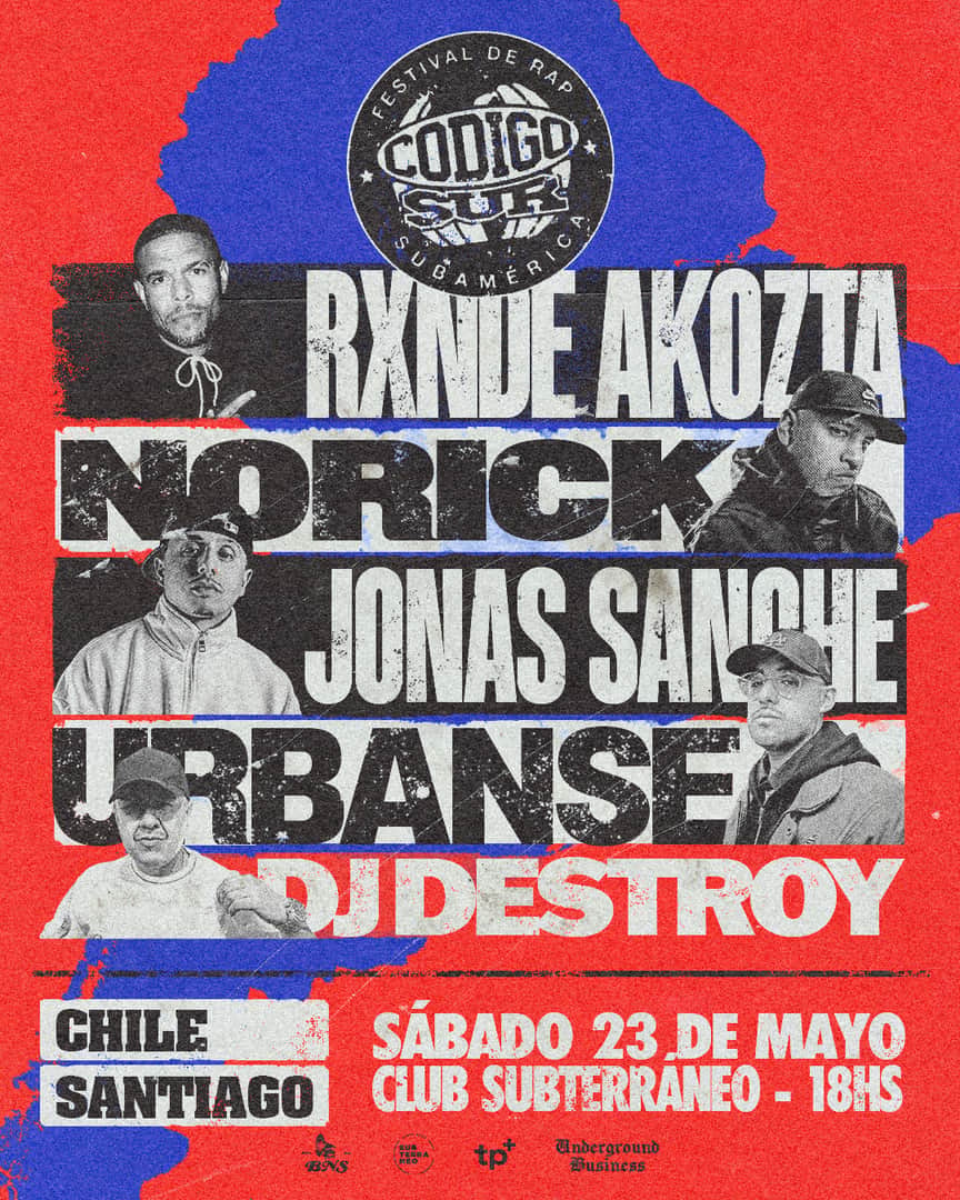CÓDIGO SUR ★ SÁBADO 23 MAYO ★ Club Subterráneo