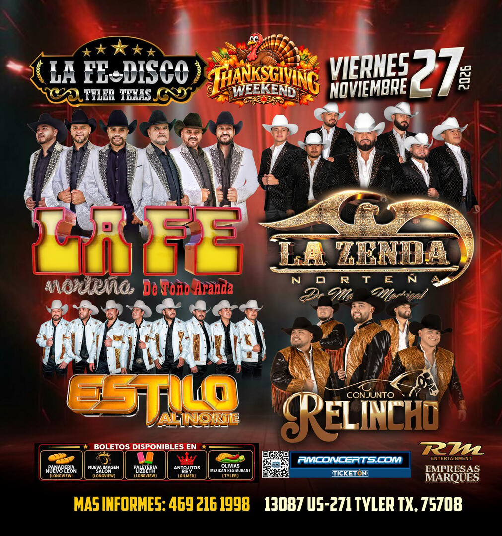 La Fe Nortena de Tono Aranda-La Zenda Nortena-Eslito-Conjunto Relincho-Thnksgiving Weekend-La Fe Disco