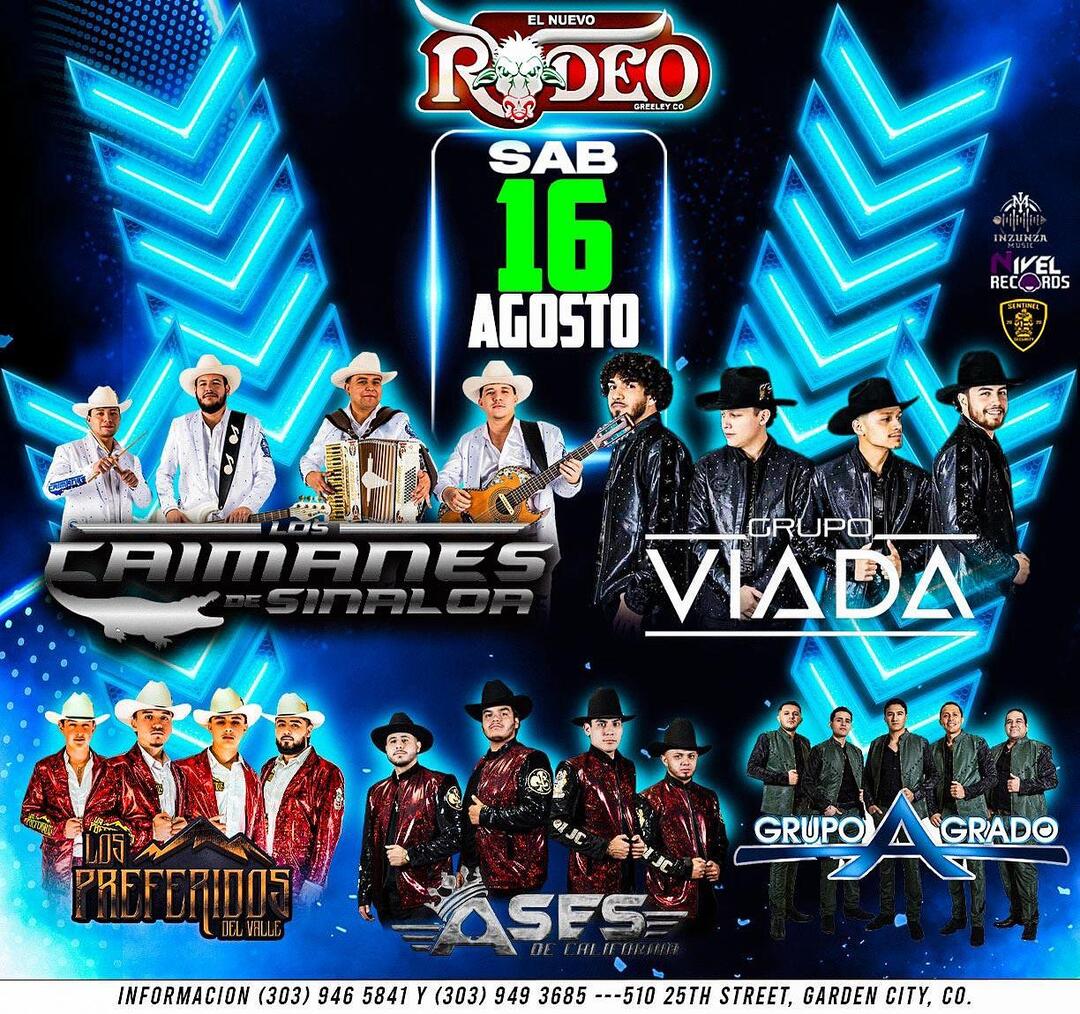 Los Caimanes de Sinaloa-Grupo Viada-Ases de California-Los Preferidos del Valle-Grupo Agrado