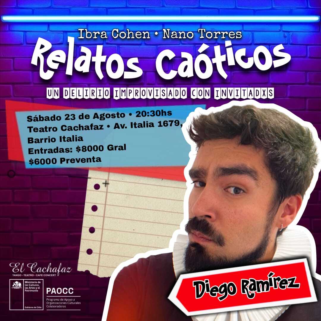 Relatos Caoticos - sábado 23 de Agosto 20:30 hrs