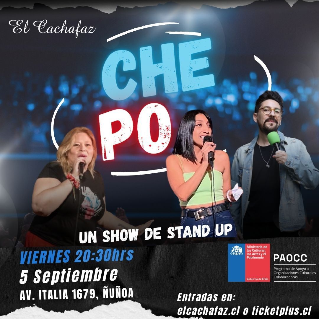 Show Stand Up Viernes 5 de Agosto 20.30hrs