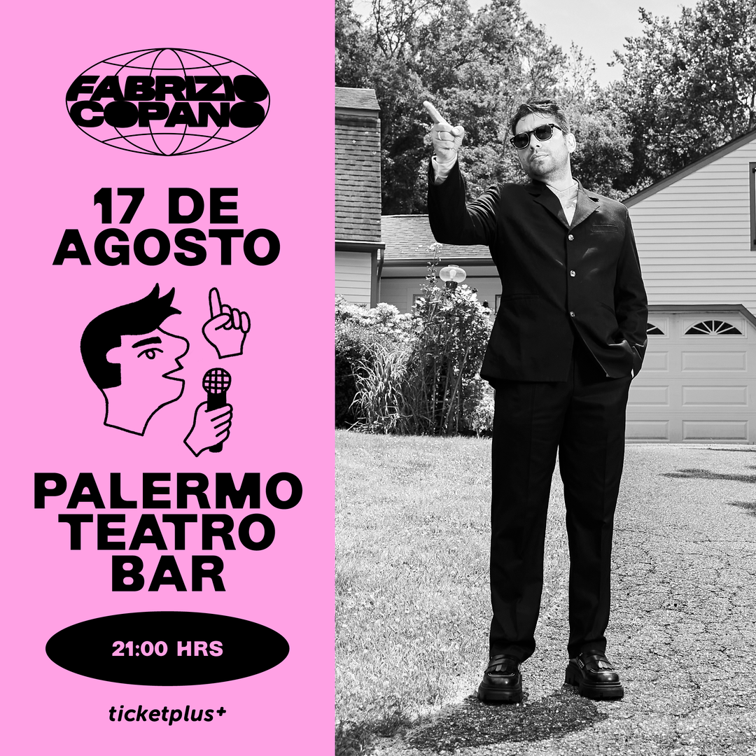 FABRIZIO COPANO / PALERMO TEATRO BAR / DOMINGO 17 DE AGOSTO / 21:00 HRS