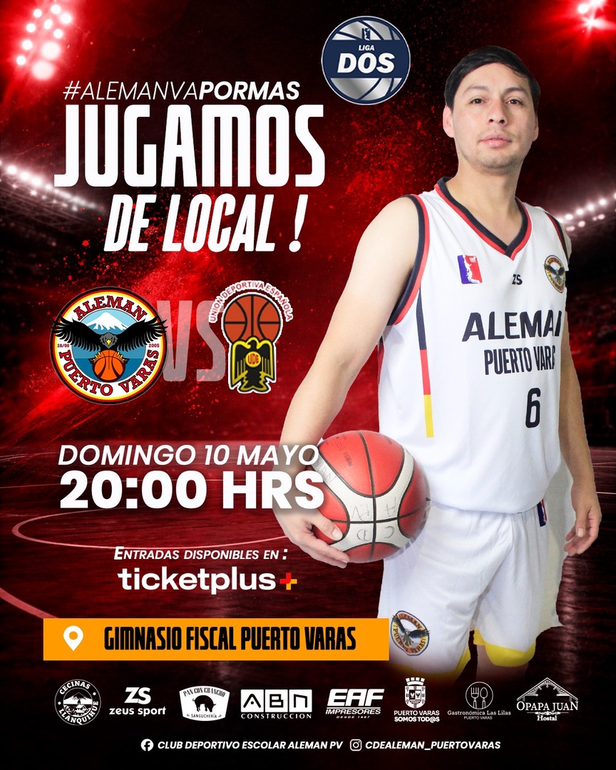 LNB/ Liga 2 CDE Alemán Puerto Varas vs UDE Temuco