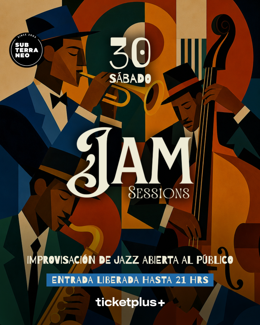 JAM SESSIONS 🎵 SÁBADO 30 MAYO ★ Club Subterráneo 