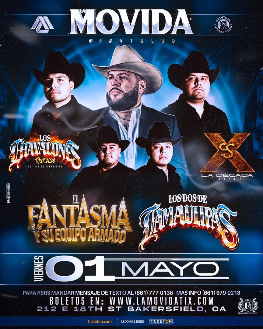 El Fantasma-Los Dos de Tamaulipas-Los Chavalones Tour-La Decada Tour