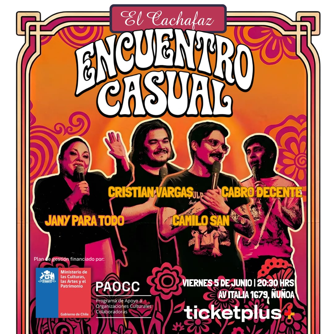 Show de Stand Up-Encuentro Casual- Viernes 5 de Junio a las 20:30 hrs