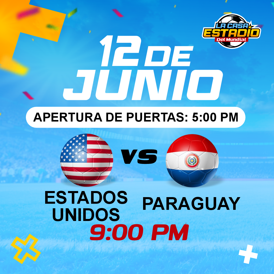 LA CASA ESTADIO DEL MUNDIAL - Estados Unidos vs Paraguay