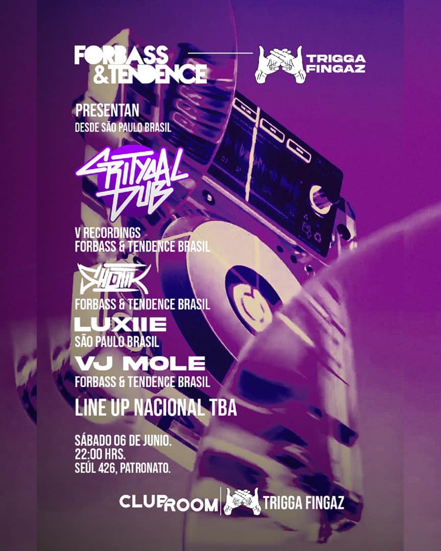 Clubroom Presenta Forbass & Tendance @ Sábado 06 Junio