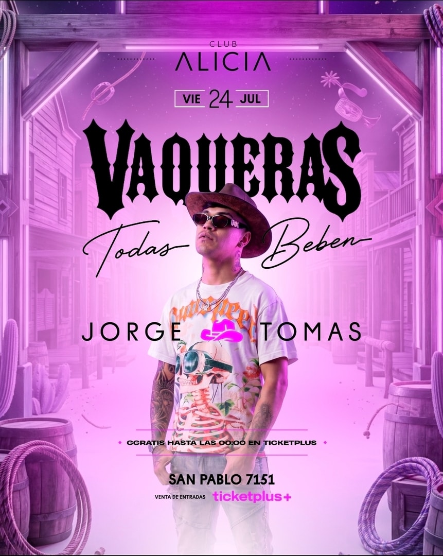 JORGE TOMAS EN VIVO - CLUB ALICIA- VIERNES 24 DE JULIO- 23:00