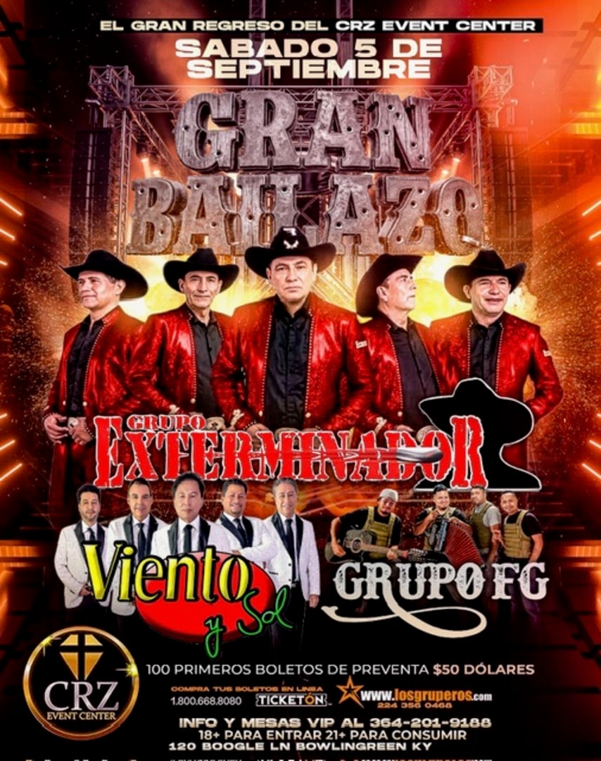 Grupo Exterminador-Viento y Sol-Grupo FG-CRZ Event Center