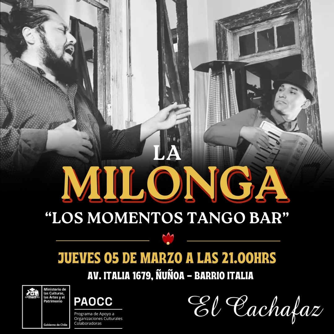 Milonga Jueves 5 Marzo 21hrs 