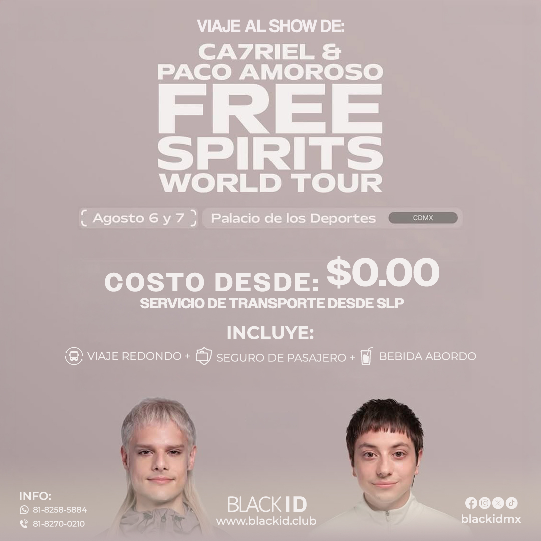 Viaje al show de Ca7riel & Paco Amoroso en CDMX