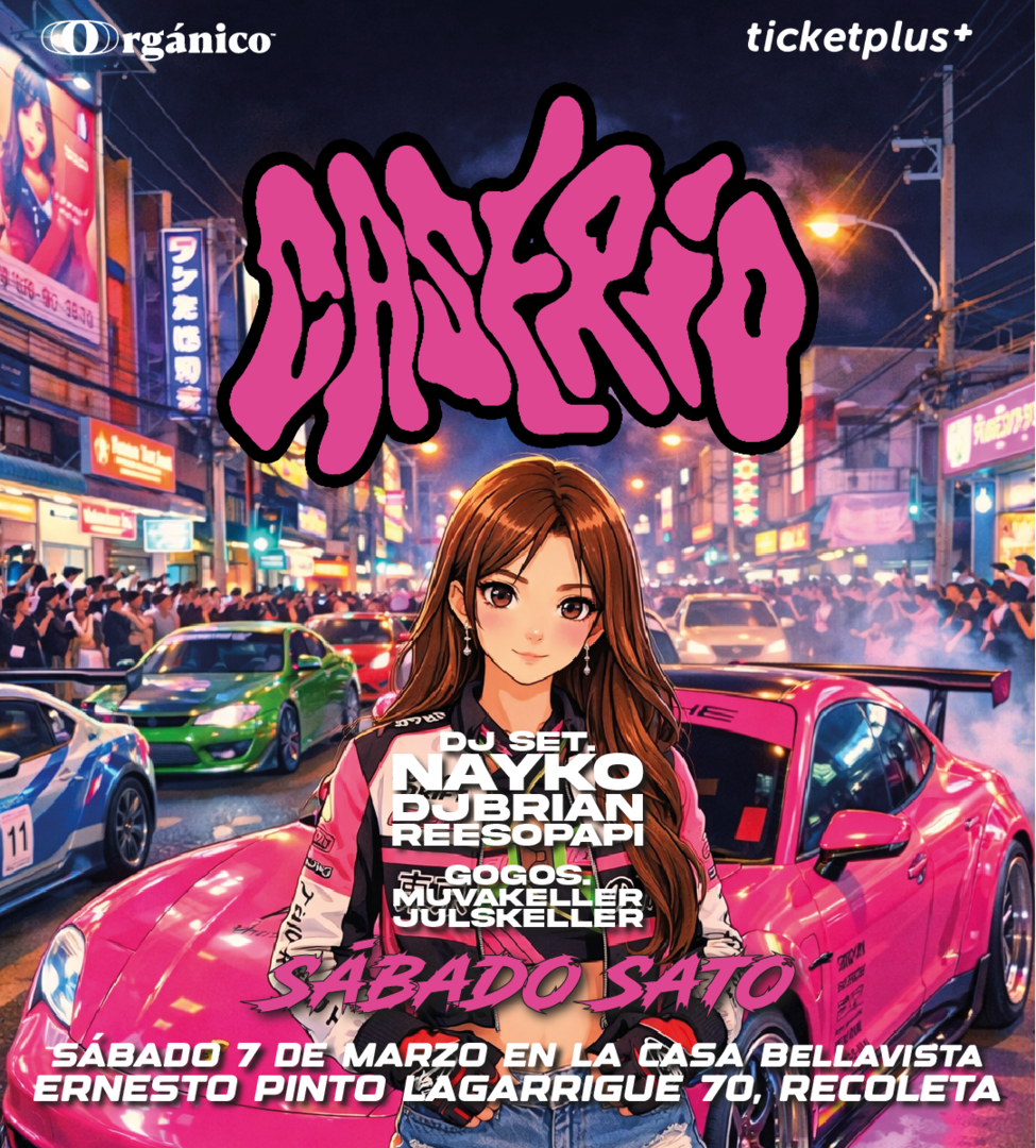 Sábado Sato 😈 este 7 de Marzo Caserío fiesta en La casa Bellavista