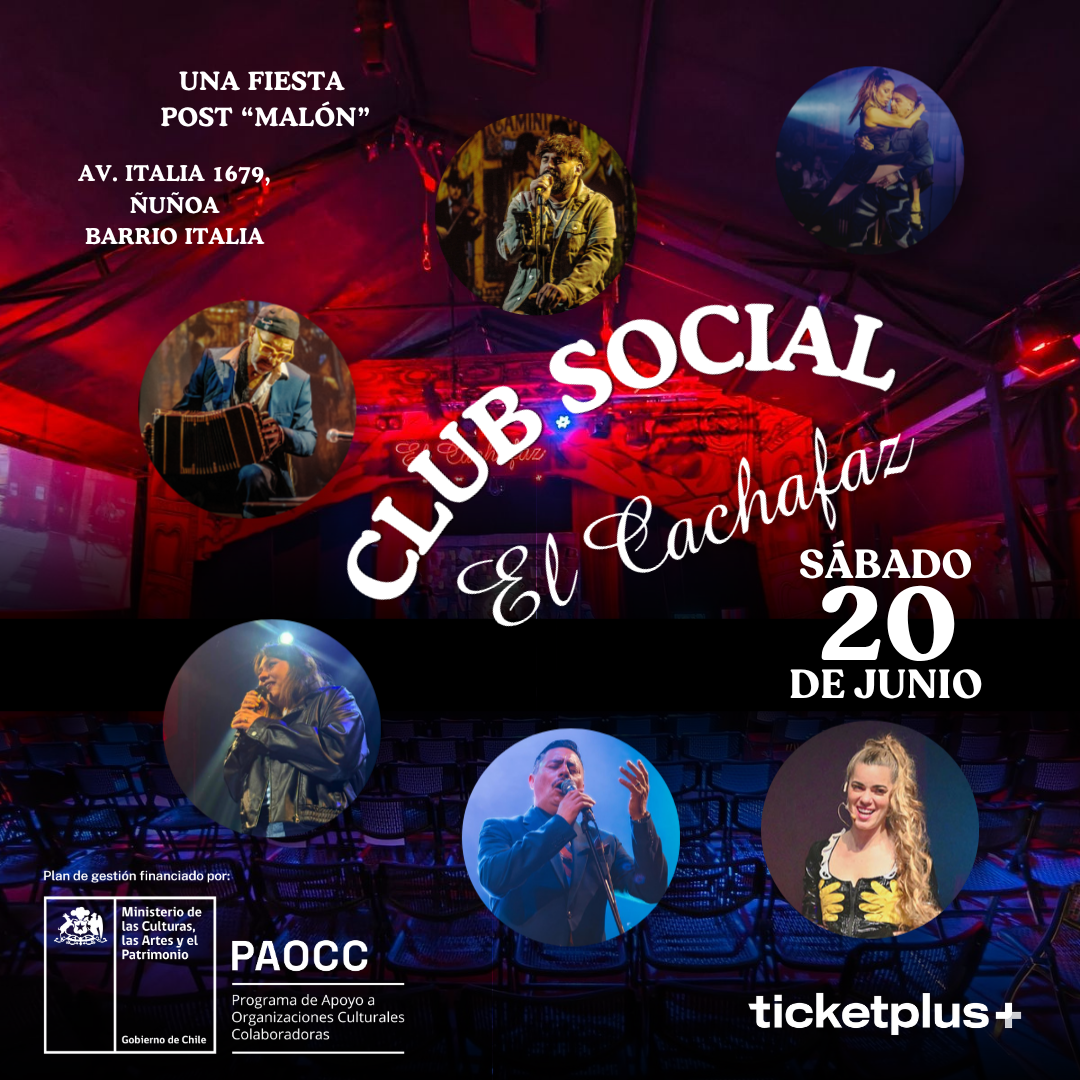 Ciclo de Teatro-Club Social Cachafaz- Sabado 20 de Junio a las 22:15 hrs
