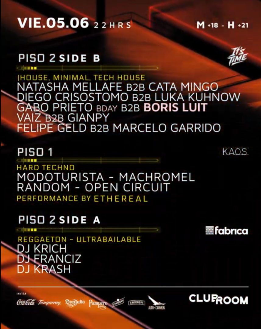 Clubroom Presenta @ Viernes 05 Junio
