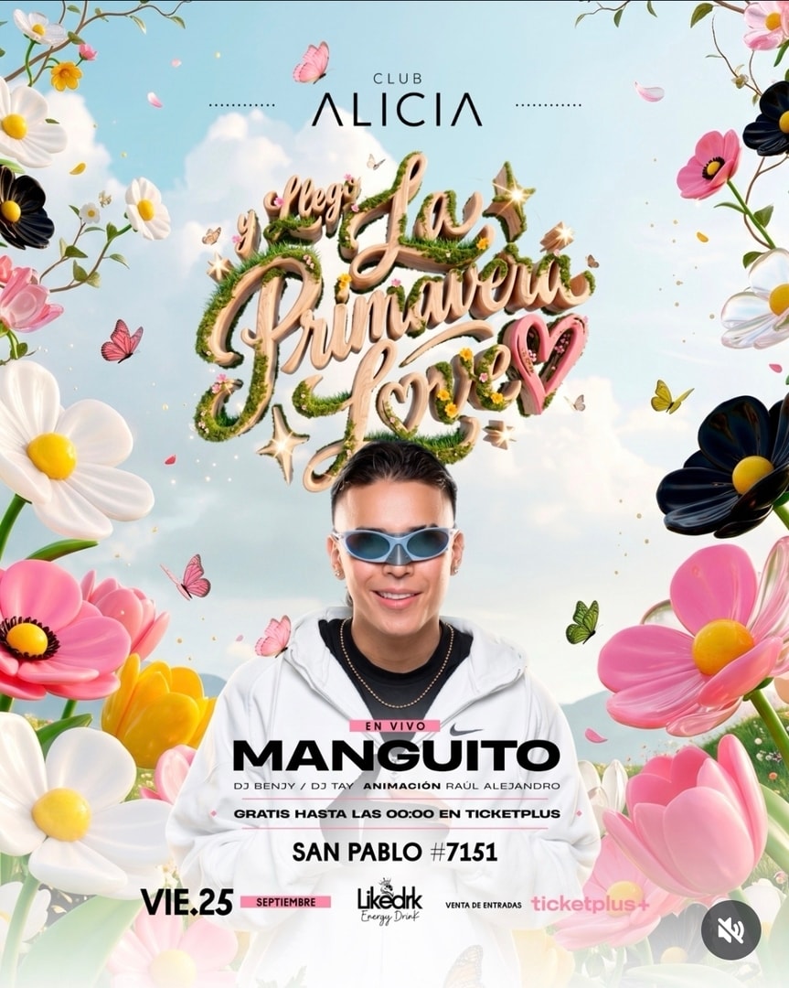 MANGUITO BIENVENIDA PRIMAVERA- VIERNES 25 DE SEPTIEMBRE - 23:00
