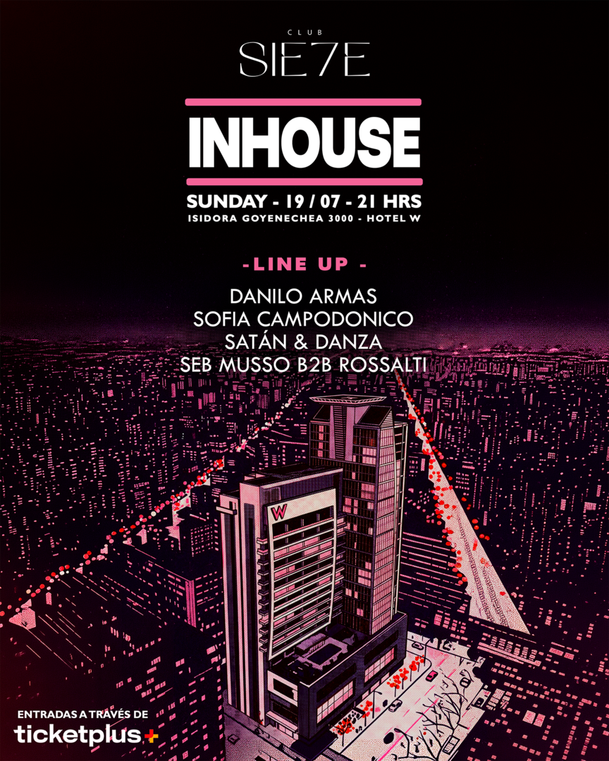 INHOUSE ★ DOMINGO 19 JULIO ★ Club Siete 