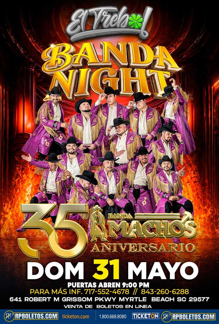 Banda Machos-El Trebol-Myrtle Beach-SC