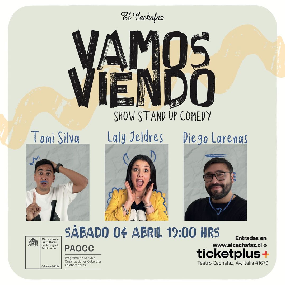 Show de Stand Up-Vamos Viendo-Sábado 4 Abril a las 19 hrs