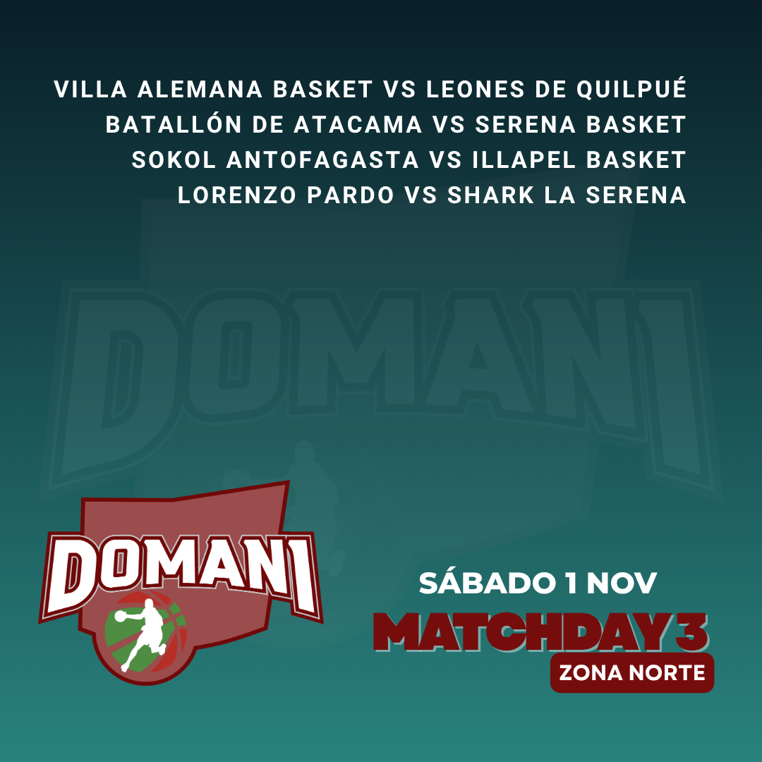 PRE-DOMANI 2025 - ZONA NORTE SÁBADO 01 NOVIEMBRE