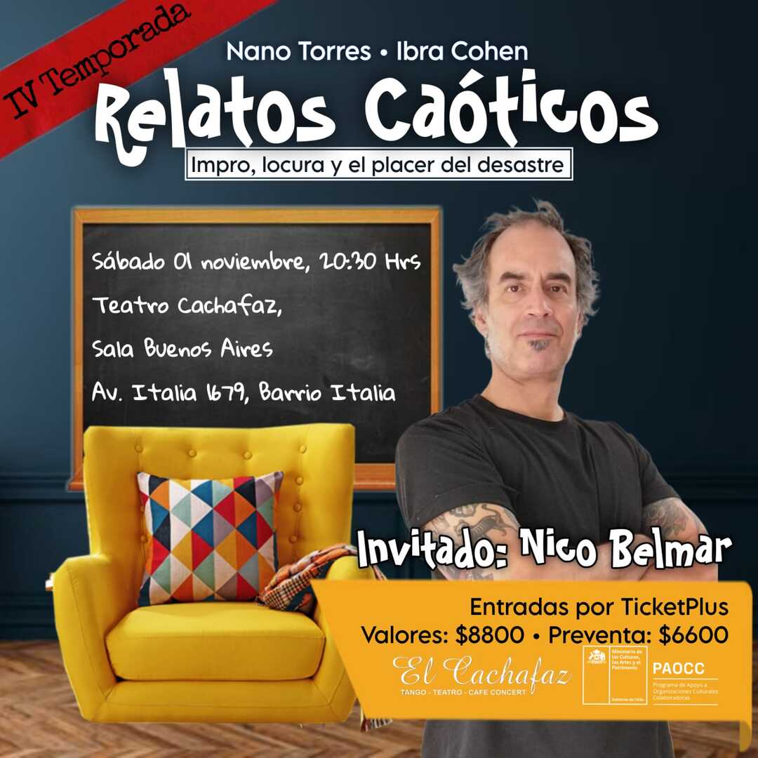 Show de Impro- Relatos Caoticos- Sabado 1 Noviembre 20:30 hrs