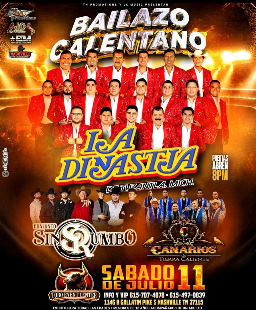 Bailazo calentano con La Dinastía, Conjunto sin rumbo & Los canarios de tierra caliente.
