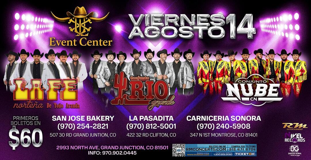 La Fe Norteña de Toño Aranda-Conjunto Rio Grande-Conjunto Nube-LUX