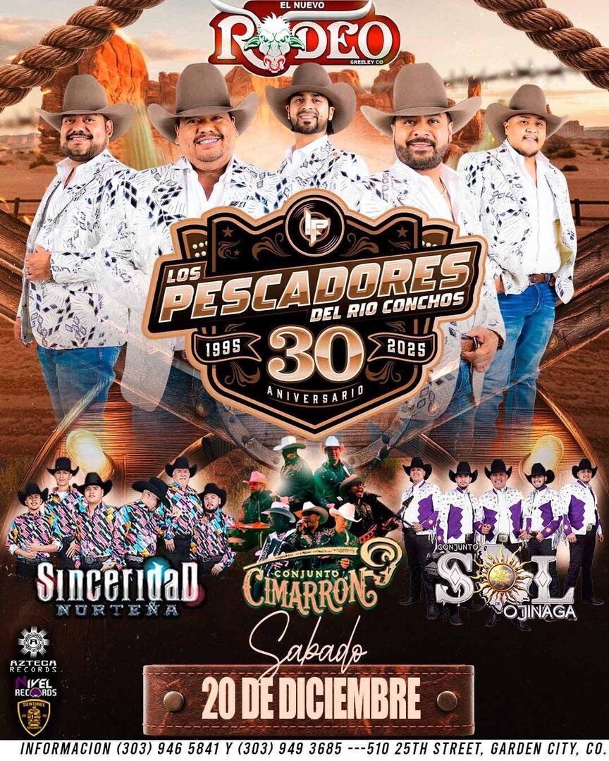 Los Pescadores del Rio Conchos-Sinceridad Nortena-Conjunto Cimarron-Conjunto Sol de Ojinaga