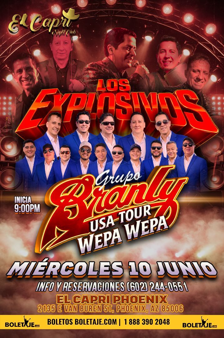 Grupo Branly Los Explosivos USA Tour Wpe Wepa
