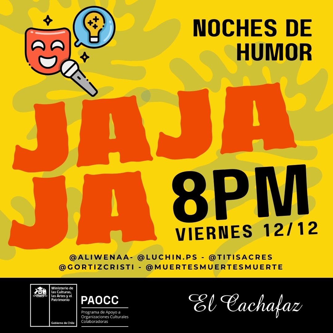 Show Stand Up-Noche de Humor-Viernes 12 de Diciembre 20 hrs