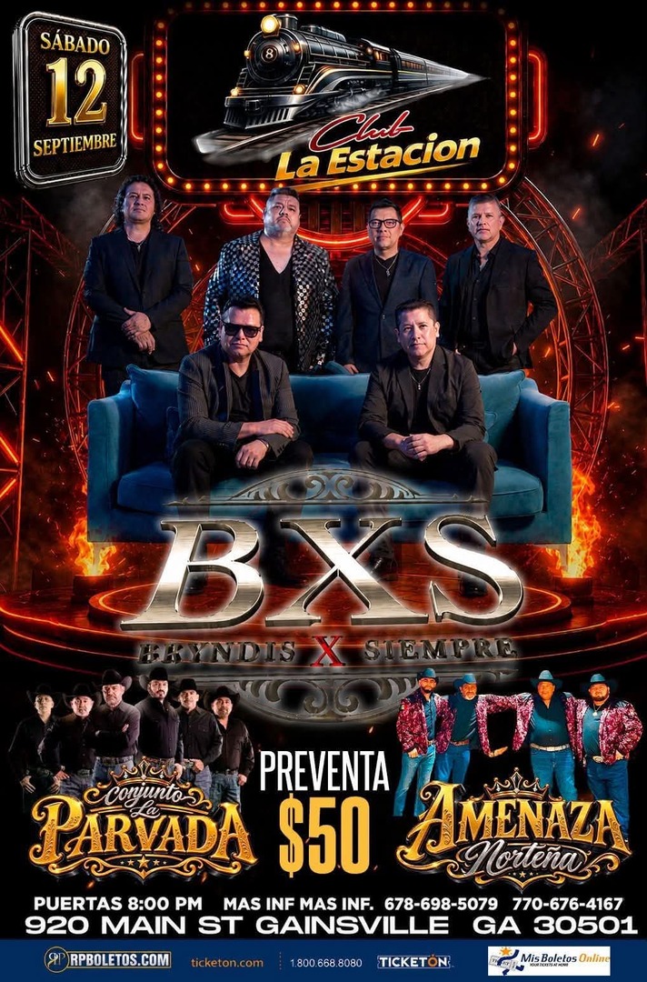 Bryndis Por Siempre-Conjunto Parvada-Amenaza-Club Estación-Gainsville GA