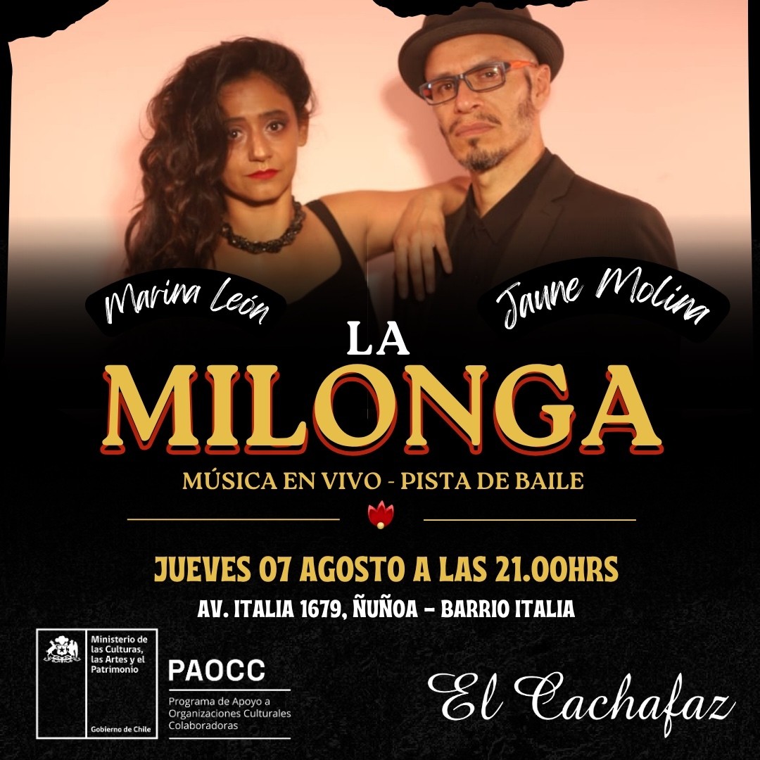 Milonga Jueves 7 Agosto 21hrs 