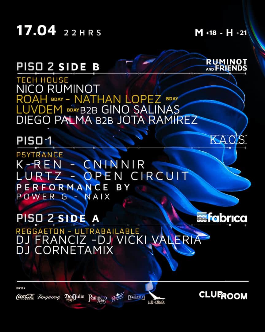 Clubroom Presenta @ Viernes 17 Abril