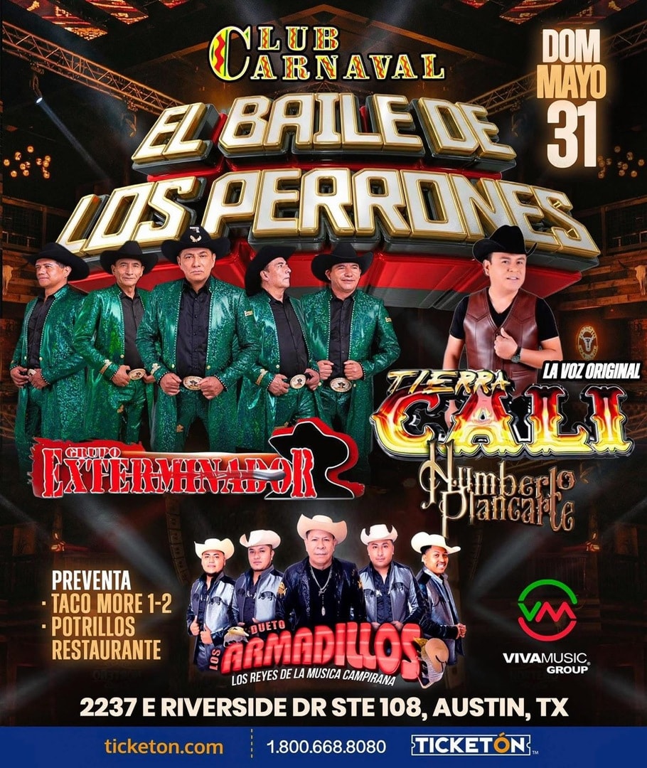 Baile de los Perrones-Grupo Exterminador-Tierra Cali de Humberto Plancarte-Dueto Los Armadillos-Club Carnaval