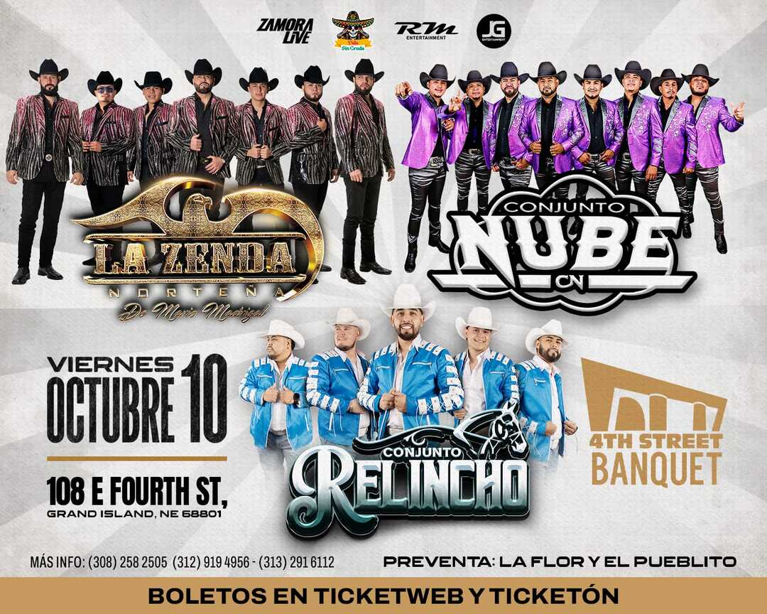 La Zenda Nortena-Conjunto Nube-Conjunto Relincho-4TH Street Banquet