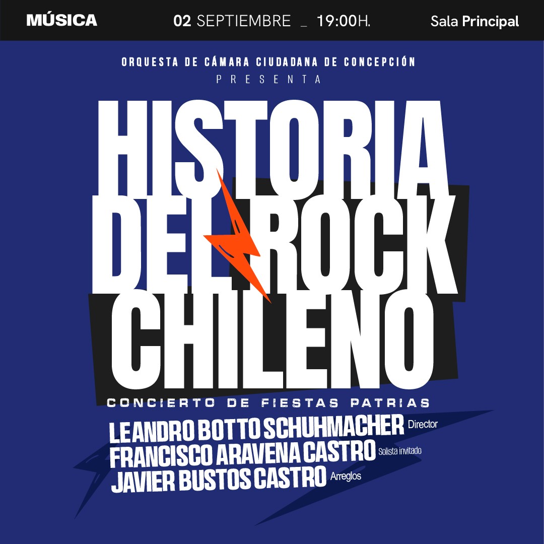 Orquesta de Cámara ciudadana de Concepción, presenta: Historia del Rock Chileno
