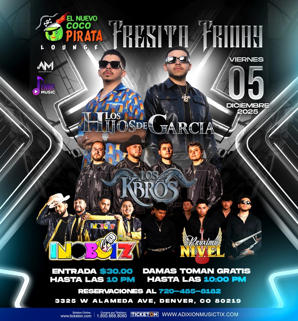 Los Hijos de Garcia-Los Kbros-Inoboiz-Proximo Nivel-Coco Pirata
