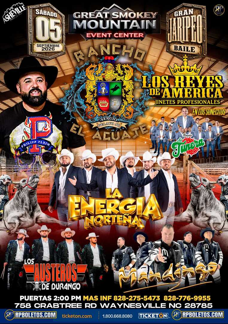 Rancho El Aguaje-Energia Norteña-Austeros-Mandingo-Waynesville NC