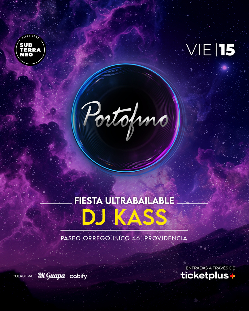 PORTOFINO Full ultrabailable ★ VIERNES 15 AGOSTO ★ Club Subterráneo (+23)