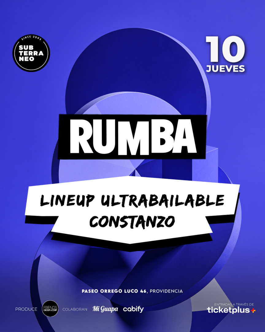 RUMBA Full Ultrabailable ★ JUEVES 10 SEPTIEMBRE ★ Club Subterráneo (+21M & +23H)