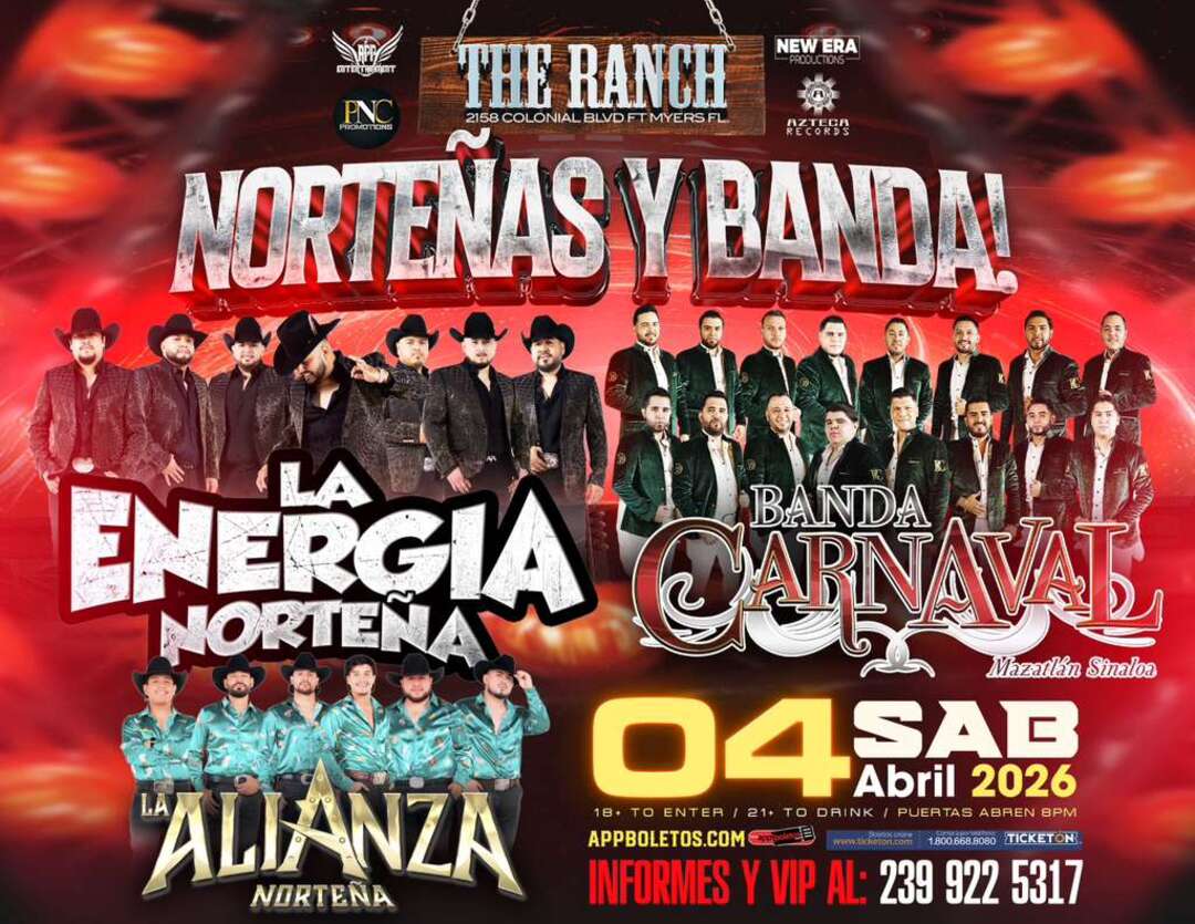 La Energia Norteña-Banda Carnaval-La Alianza Norteña-The Ranch