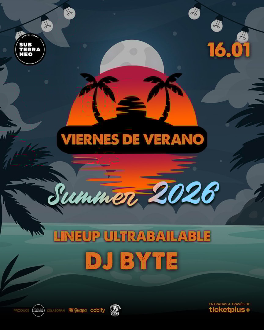 VIERNES DE VERANO Full ultrabailable ★ VIERNES 16 ENERO ★ Club Subterráneo (+23)