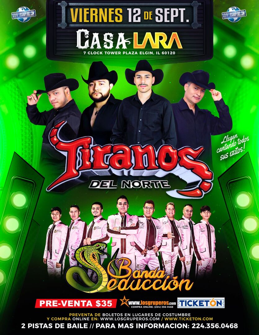 Los Tiranos del Norte-Banda Seduccion-Casa Lara