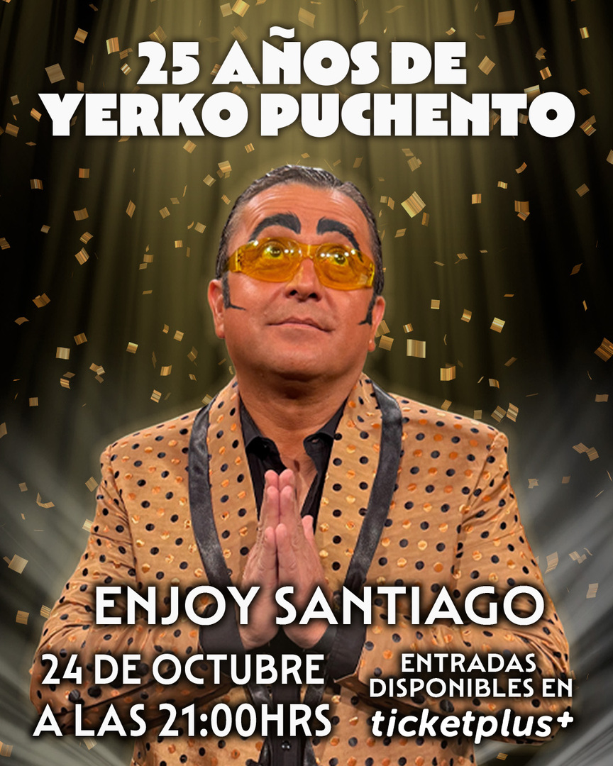 Yerko Puchento 25 años en Enjoy Santiago