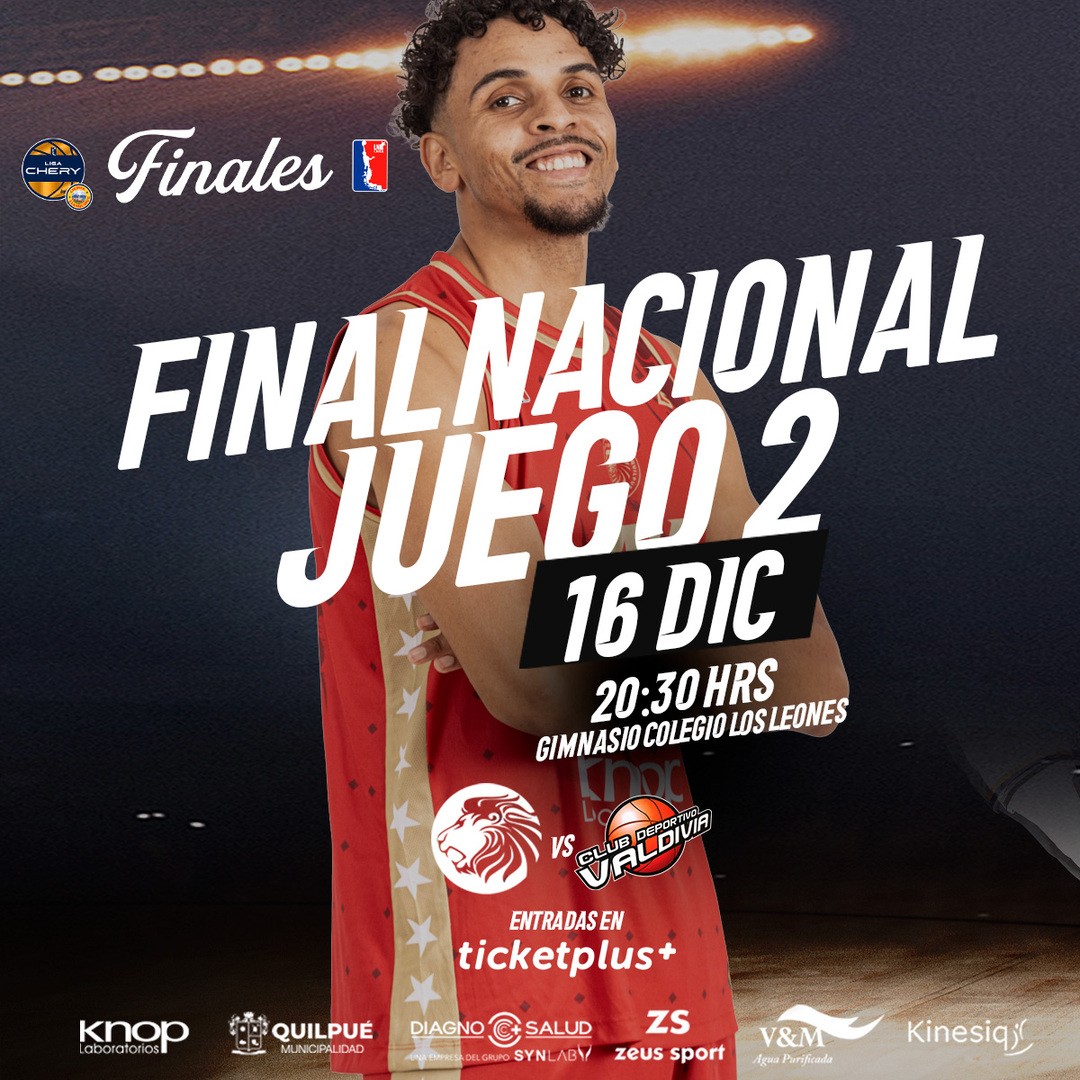 CDC LOS LEONES vs CD VALDIVIA / LNB / Final de Conferencia Partido 2