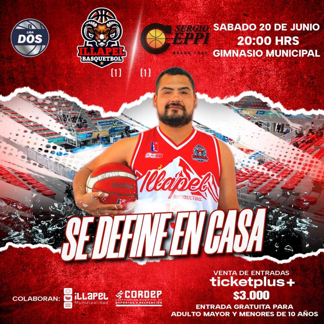 Illapel Basquetbol VS Sergio Ceppi, Partido 3 Play Off Liga Dos LNB 2026