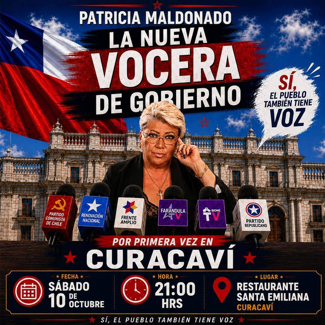 PATRICIA MALDONADO LA NUEVA VOCERA DE GOBIERNO - CURACAVÍ