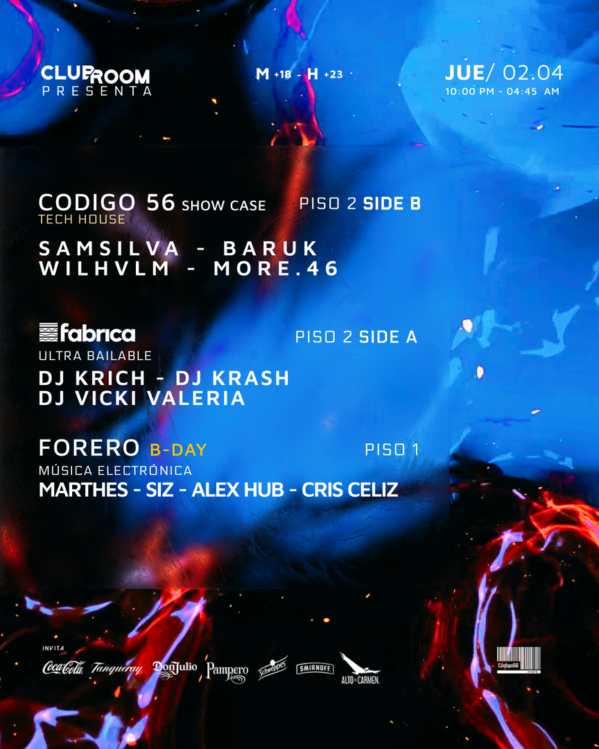 Clubroom Presenta @ Jueves 02 Abril