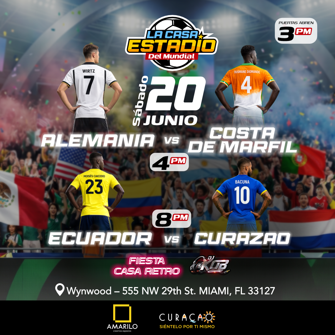 LA CASA ESTADIO DEL MUNDIAL - Alemania vs Costa de Marfil & Ecuador vs Curazao 